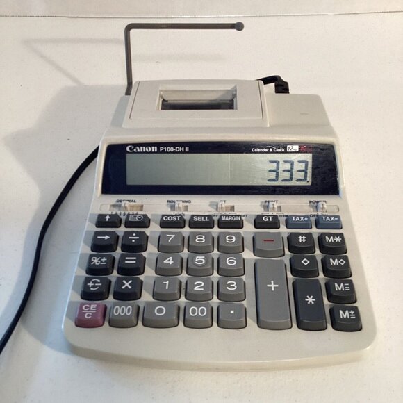Canon P23-DH II 12 Digit Electric Accounting Calculator with Large Keys - Picture 1 of 3